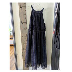 Calvin Cline Navy halter neckline, midi length dress -- Size 16
